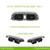 Grille d'aération du tableau de bord de la console centrale #5567002163 # pour Toyota Corolla 2007-2013 Matte 55670-02163
