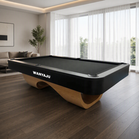 Table de billard de luxe 3-en-1 Wanyaju avec plateau de tennis, taille personnalisée ODM/OEM, multi-usages 9 pieds, pour mobilier de luxe