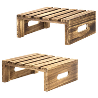 Présentoir à gâteau en bois rustique personnalisé, support en métal de style INS pour présentoir de buffet à cupcakes et desserts, support de service pour anniversaire et mariage