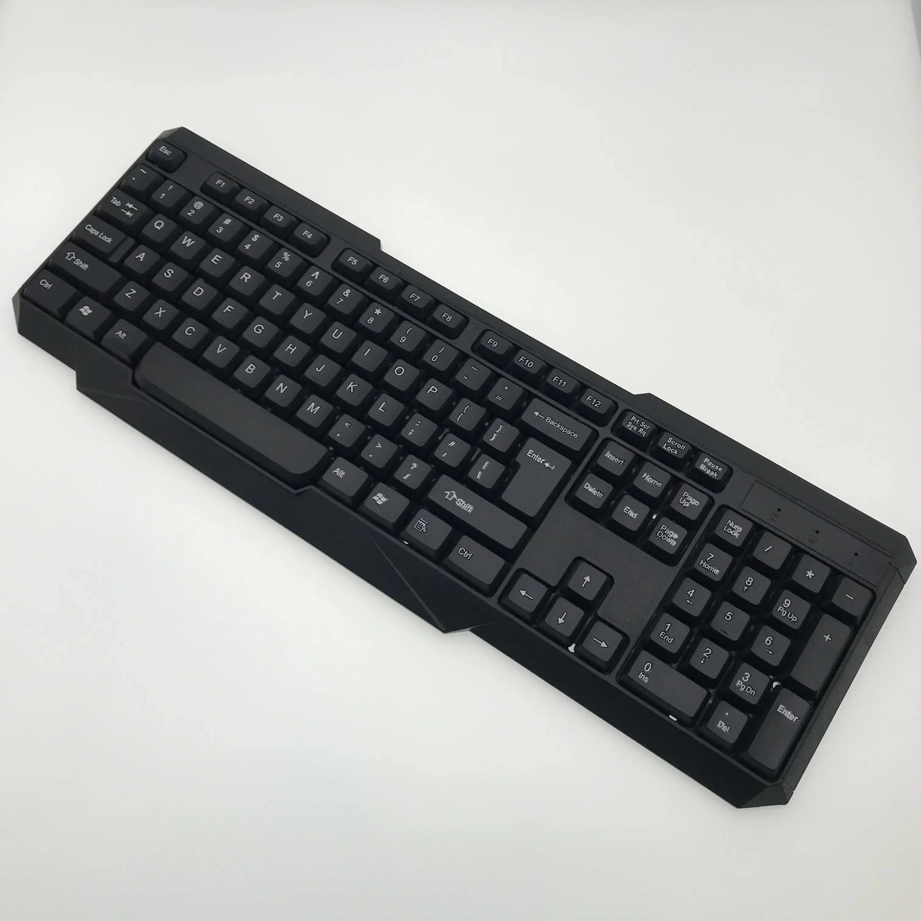 good quality gaming USB wired for keyboard mouse combo OEM different layout desktop full size best wired slim spanish keyboard
