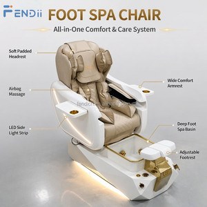 Poltrona Professionale Confortevole per Pedicure di Lusso con Funzione Massaggio e <span class=keywords><strong>Vasca</strong></span> <span class=keywords><strong>in</strong></span> <span class=keywords><strong>Vetro</strong></span> per Spa - Product Image 5