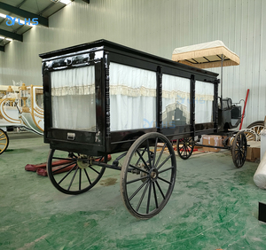 Coche funerario de columna romana blanca/diseño duradero carruaje fúnebre de moda/suministros de ataúd fúnebre para la venta - Product Image 6
