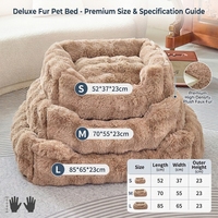 Lit pour chien et chat, écologique, solide, hiver, quatre saisons, velours à bulles, semi-fermé, épaissi, amovible, matelas pour animaux de compagnie