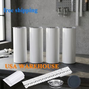 USA Stock Stainless Steel 20oz <b>Double</b> <b>Wall</b> Vacuum Insulated Tumbler with Plastic Straw and All Attachments for Travel - Product Image 3
