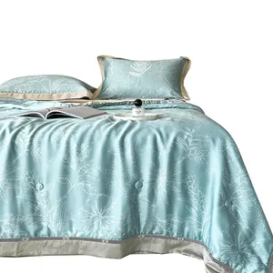 Original Factory Summer Silk Edredões Bed Sheet Premium Hypoallergenic impermeável colchão protetor