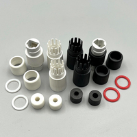 Conector de Cable de red Ethernet IP67 a prueba de agua RJ45, adaptador de acoplador Lan para exteriores de doble cabezal hembra para acoplador Cat5e Cat6 Rj45