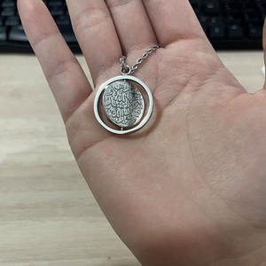 Collier en acier inoxydable étanche pour femmes, avec médaillon de calligraphie islamique arabe Allah Shahada Eid, bijoux de mode - Product Image 6