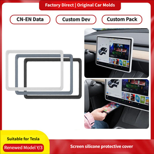 กรอบป้องกันหน้าจอซิลิโคน ใช้ได้กับรุ่น New Highland Model 3/Y/YL จอแสดงผลกลางแบบ 6 ที่นั่ง - Product Image 2