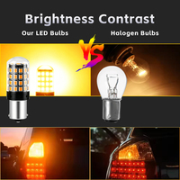 Ampoules LED 1156 BA15S P21W BAU15S PY21W 7440 W21W P21/5W 1157 BAY15D 7443 3157 54smd CanBus, feux de recul, clignotants
