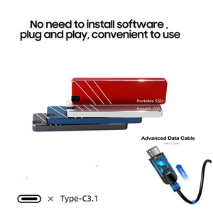 การอัปเกรดโซลิดสเตทไดรฟ์เคลื่อนที่แบบพกพา <span class=keywords><strong>M</strong></span>.2 SSD 2T 16T 4T 2T พิเศษข้ามพรมแดนสำหรับแล็ปท็อปการขยาย3.0 - Product Image 2