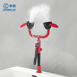 Laboratuvar Aksesuarları Çift El Tipi Göz Yıkama Cihazı Laboratuvar Güvenliği Gaz Musluğu Reaktif Tüpü Pegboard Ekranı Hızlı Göz Rahatlaması İçin - Product Image 3
