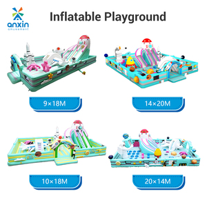 Castillo Inflable Resistente <span class=keywords><strong>de</strong></span> Anxin Factory, Diseño <span class=keywords><strong>de</strong></span> Tobogán Múltiple para Centros <span class=keywords><strong>de</strong></span> Entretenimiento y Eventos - Product Image 6