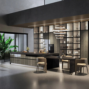 Ensemble de meubles de salle à manger de luxe écologiques personnalisés en marbre pour appartement d'hôtel cinq étoiles moderne - Product Image 2