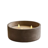 Support à bougie en béton personnalisé avec logo, pour la fabrication de bougies, décoration de maison de luxe
