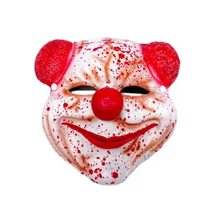 Halloween máu kinh dị cosplay Lễ Hội Đảng PU Chú Hề Halloween bên Joker mặt nạ