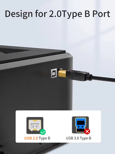 <b>USB</b> C <b>to</b> <b>USB</b> B Printer <b>Cable</b> Gold Plated Connector High Speed <b>USB</b> 2.0 Data Transfer Cord For Printer Scanner Electronic - Product Image 6