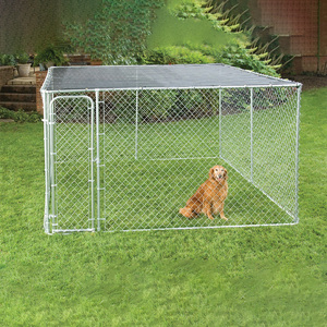 Durable Waterproof Modern Metal Collapsible Galvanized Steel <strong>Dog</strong> Cage Fence with Divider Wire Mesh Fence - Product Image 2