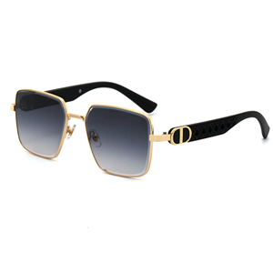 Gafas de Sol <span class=keywords><strong>Partagas</strong></span> al por Mayor, Modernas, de Diseño, con Logotipo Personalizado, Cuadradas, Metálicas, con Cabeza de Leopardo, Protección UV400 - Product Image 2