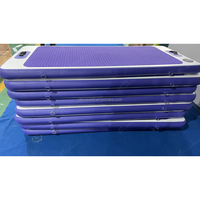 Tapis de yoga gonflable durable pour exercices aquatiques, planche flottante pour yoga, pilates et fitness