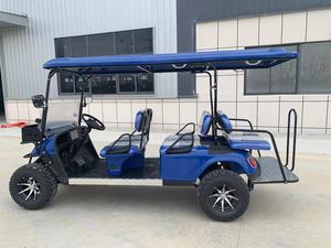 WELIFT Voiturette de golf 4 places 6 passagers Voiturette de golf électrique 4 roues Voiturette de club en option hors route - Product Image 4