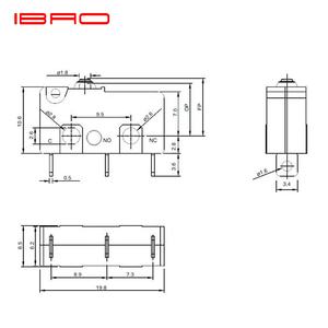 مفتاح ميكرو SPDT للخدمة الشاقة-10A 250VAC ، IP67 محكم الغلق ، 50K ،-25 ~ 42 درجة مئوية للسيارة/المنزل - Product Image 3