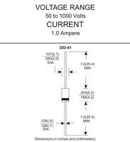 Diode redresseur haute tension R4000 1A/4000V pour raquette électrique anti-moustiques – Vente directe usine (RFC4K)