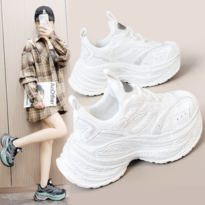 BR9617 Sneakers pour femmes avec logo personnalisé, nouvelle collection, design de créateur, lacets, plateforme, semelle en caoutchouc - Product Image 1