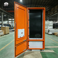 Armoire extérieure étanche en acier inoxydable, boîte électrique sur pied à double porte, boîte de distribution électrique