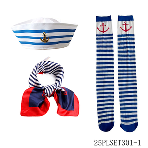PESENAR Disfraces de Halloween, Disfraces de <span class=keywords><strong>Marinero</strong></span>, Sombreros, Pañuelos, Medias y Otros Conjuntos de Disfraces - Product Image 3