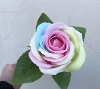 Savon Arc-en-ciel en Forme de Têtes de Roses Parfumées, Fait Main, Coffret Cadeau DIY en Gros pour la Saint-Valentin, la Fête des Mères, la Remise des Diplômes, Noël, les Cadeaux de Mariage