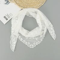 Voile Catholique en Dentelle Mantille Espagnole Noir et Blanc pour Femme, Châle d'Église pour Chapelle, Foulard de Tête, Châle de Messe et Écharpes