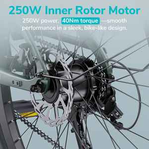 Bicicleta Eléctrica Engwe N1 Air St de Fibra de Carbono, 15.6 kg, 10 °   Luces Solares para Subir Colinas, 36v 10Ah, para Desplazamientos Urbanos - Product Image 6