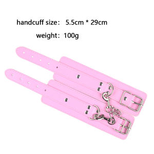 Hoge Kwaliteit Pu Lederen Hand En Enkel Manchet Seksspeeltjes Voor Bdsm En Kink Bondage Kleding - Product Image 5