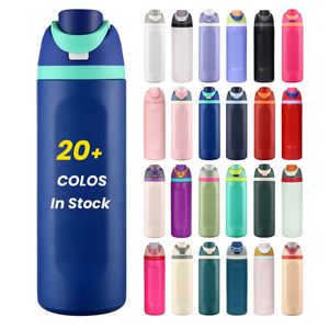 Custom Logo 24OZ OW Sports <strong>Insulated</strong> Water Bottle Double Wall Thermos Vacuum <strong>Flask</strong> With Flip Lid &amp; Handle - Product Image 1