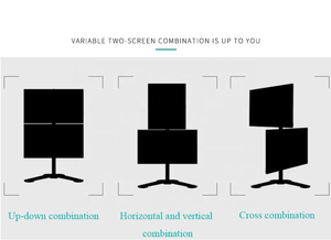 DW120-T 17 Om 27 Inches <span class=keywords><strong>Dual</strong></span> Arm <span class=keywords><strong>Computer</strong></span> <span class=keywords><strong>Monitor</strong></span> Arm - Product Image 5