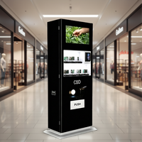 Distributeur automatique de boissons le plus vendu en Europe - Mini distributeur automatique de snacks pour aliments et boissons avec paiement en espèces et par carte