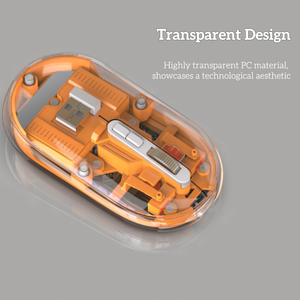 Tùy Chỉnh Sáng Tạo Thời Trang Mát Mẻ Di Động <span class=keywords><strong>5D</strong></span> Không Dây Rõ Ràng Minh Bạch Chuột Có Thể Sạc Lại 2.4G Bt Loại-C Im Lặng Văn Phòng Chuột - Product Image 6