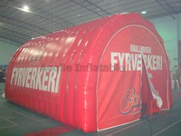 Tente gonflable publicitaire extérieure personnalisée en bâche PVC, certifiée CE, températures de -30°C à 70°C, dimensions 4-6 pieds
