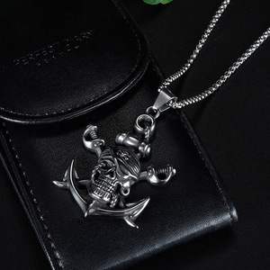 Collane uomo moda Hip-hop Goth scatola catena ispirata ai pirati dei Caraibi per i regali anniversario di matrimonio realizzati in lega di zinco - Product Image 5