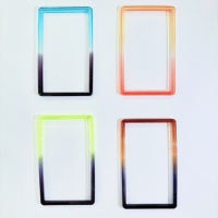 Protector de Parachoques de TPU con Panel Trasero Transparente Brillante con Degradado Mixto para Tarjetas Graduadas PSA