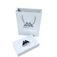 Boîte d'emballage personnalisée pour produits électroniques avec sac en papier, design tendance, sac en papier pour téléphone portable, montre connectée, sac de shopping