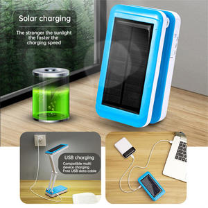 Lámpara de Camping Portátil con Banco de Energía, Recargable por USB, Plegable, Lámpara de Escritorio Solar, Lámpara de Lectura LED Recargable de Bajo Consumo - Product Image 6