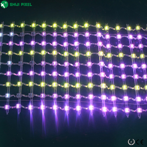 Luces <span class=keywords><strong>LED</strong></span> de píxeles flexibles SHIJI P100 direccionables y programables para exteriores, con pantalla de malla, impermeables IP68, UCS5603 - Product Image 3
