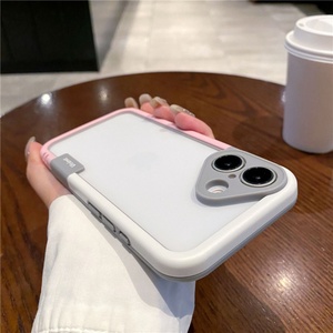 Funda Protectora para Teléfono Celular con Marco de Color en Contraste, Carcasa de Silicona Suave para iPhone 11 12 13 14 15 16 Pro Max - Product Image 3
