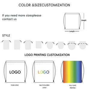 HAIBOWY Wholesale Custom Logo Waterproof Polyester String Bags Wear Resistant Durable Multi Colored <strong>Drawstring</strong> <strong>Backpack</strong> - Product Image 4