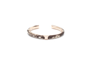 Bracelet ouvert unisexe en cuir de python véritable, acier inoxydable chirurgical 316L, plaqué or 18 carats par PVD sous vide, vente en gros d'usine <span class=keywords><strong>VIYA</strong></span> - Product Image 5