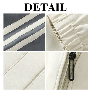 Ensemble de survêtement KingSen surdimensionné à épaules tombantes et fermeture éclair pour homme, respirant, avec blocs de couleur et bandes contrastées, style streetwear - Product Image 6