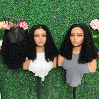 SDD Cheveux Humains Vierges Vendeur Double Dessiné 4*4 Lace Perruque Pixie Bouclés Original Brut Vietnamien Cheveux Humains 13*4 HD Lace Front Perruques
