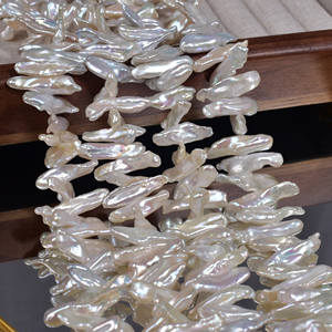 Cuentas Sueltas Blancas de Agua Dulce Naturales de Estilo Barroco, Perforadas, Semi-Acabadas, de Forma Irregular para Diseños Creativos - Product Image 4