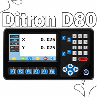 DITRON Dro 2/3/4 axes, affichage numérique LCD 7 pouces avec options multilingues, fonction graphique dynamique pour tour/fraiseuse